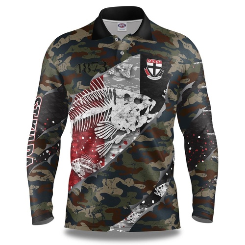 St Kilda Saints Bones Fishing Shirt
