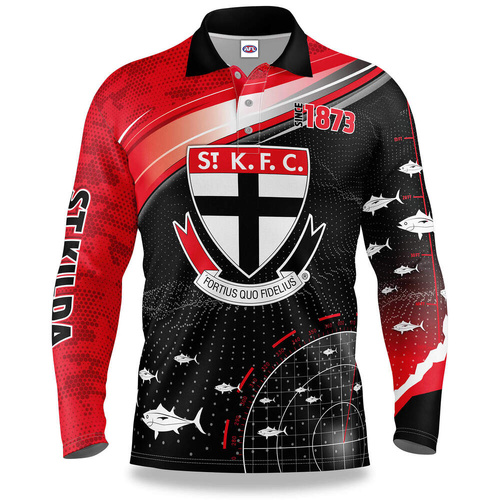 St Kilda Saints Fish Finder Fishing Shirt
