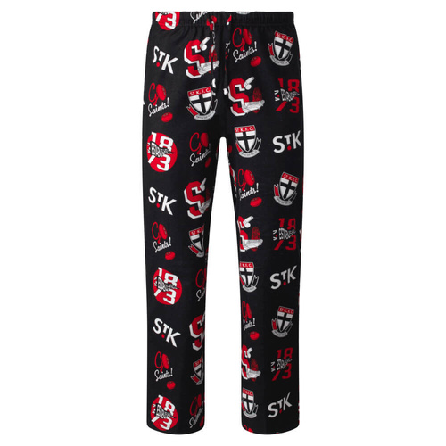 St Kilda Saints Mens Flannel Sleep Pants