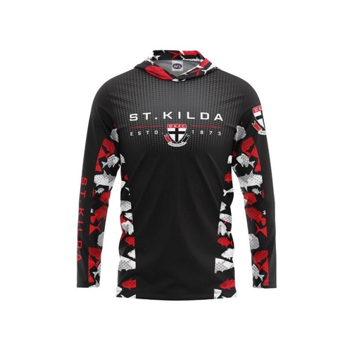 St Kilda Saints Youths Hooded Fishing Shirt