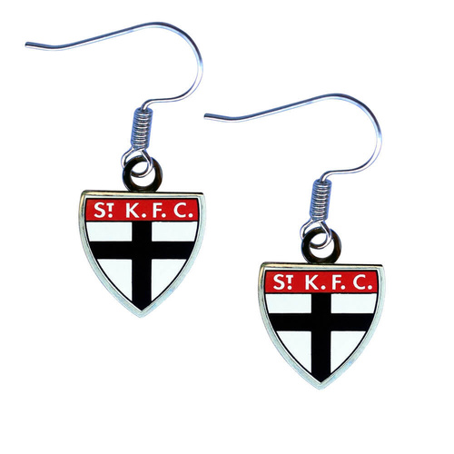 St Kilda Saints Colour Logo Earrings
