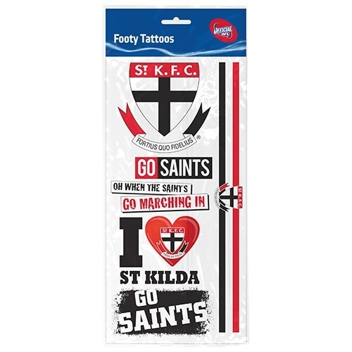 St Kilda Saints Footy Tattoo Sheet