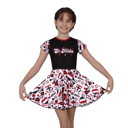 St Kilda Saints Girls Heartbreaker Supporter Dress