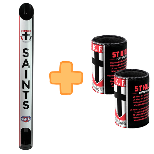 St Kilda Saints Stubby Holder Dispenser Bonus Pack