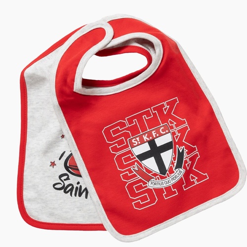 St Kilda Saints Baby 2-Pack Bibs