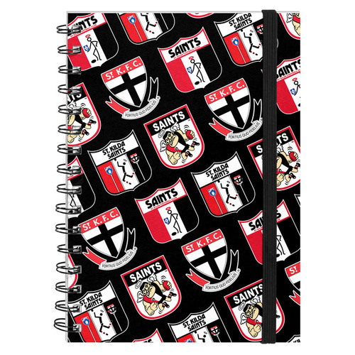 St Kilda Saints Retro Hard Cover Notebook