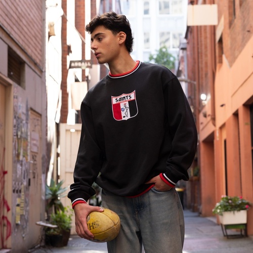 St Kilda Saints Logo Team Applique Crew