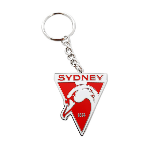Sydney Swans Logo Metal Keyring