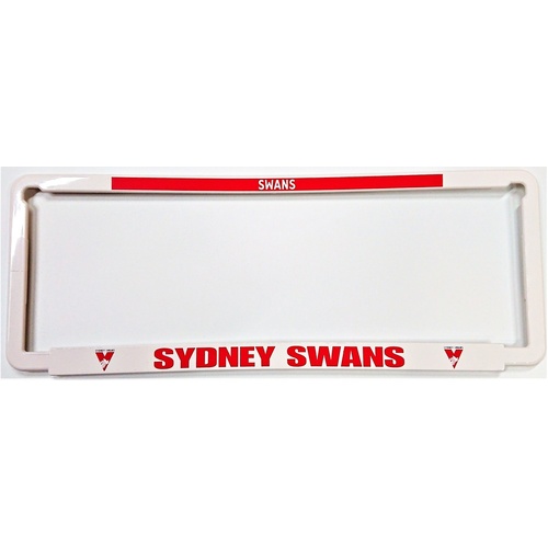 Sydney Swans Car Number Plate Surrounds Set of 2