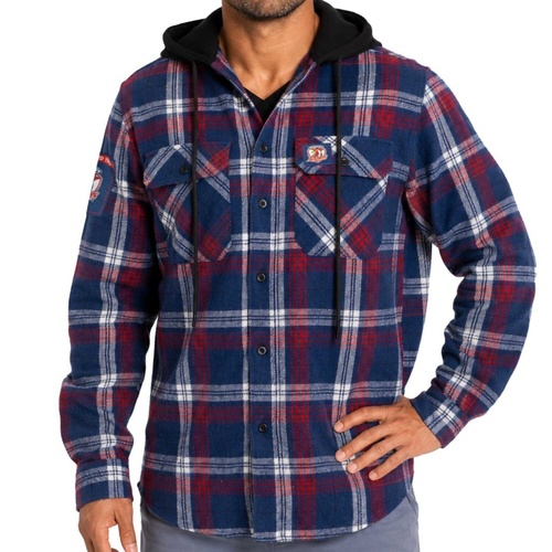 Sydney Roosters Highland Hooded Flannel Shirt
