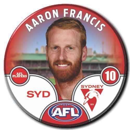 Sydney Swans 2025 Player Pin Badge - FRANCIS