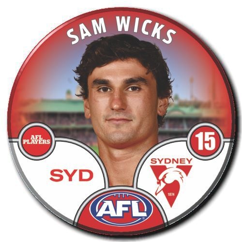 Sydney Swans 2025 Player Pin Badge - WICKS