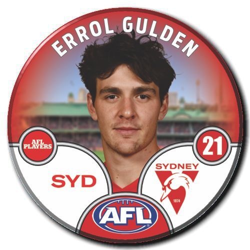 Sydney Swans 2025 Player Pin Badge - GULDEN