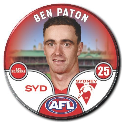 Sydney Swans 2025 Player Pin Badge - PATON