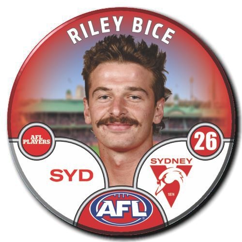 Sydney Swans 2025 Player Pin Badge - BICE