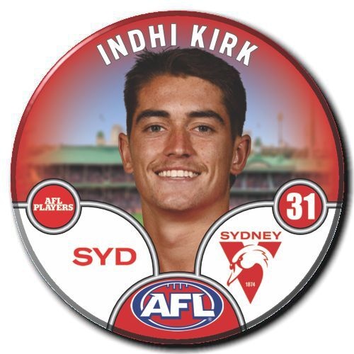 Sydney Swans 2025 Player Pin Badge - KIRK