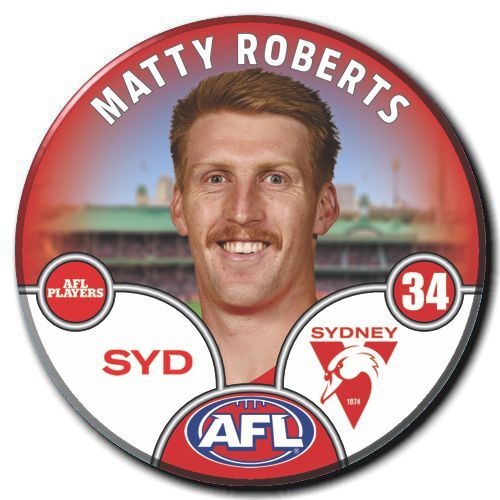 Sydney Swans 2025 Player Pin Badge - ROBERTS