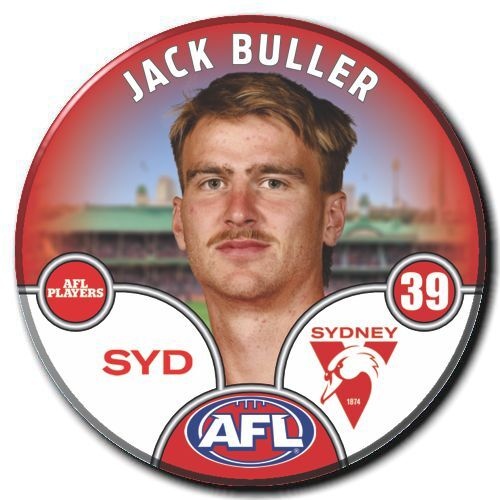 Sydney Swans 2025 Player Pin Badge - BULLER