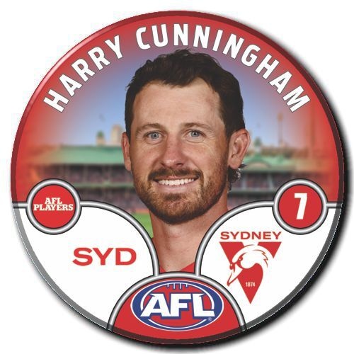 Sydney Swans 2025 Player Pin Badge - CUNNINGHAM