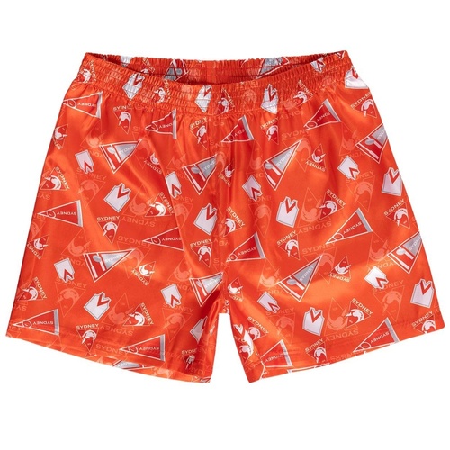 Sydney Swans Adults Satin Boxer Shorts