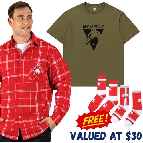 Sydney Swans Dad Pack - FREE Socks