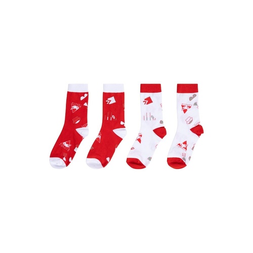Sydney Swans 2 Pairs Socks Gift Pack
