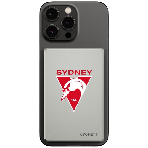 Sydney Swans AFL Magnetic Wireless Power Bank
