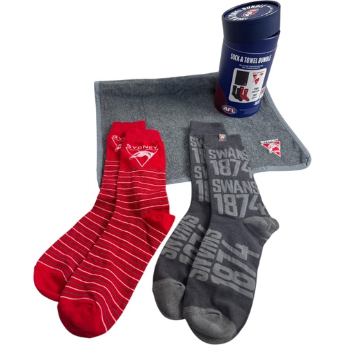 Sydney Swans Sock & Towel Bundle