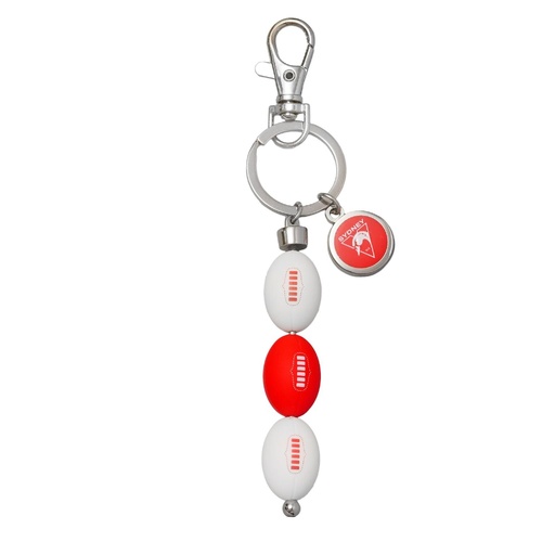 Sydney Swans 3 Ball Charm Keyring