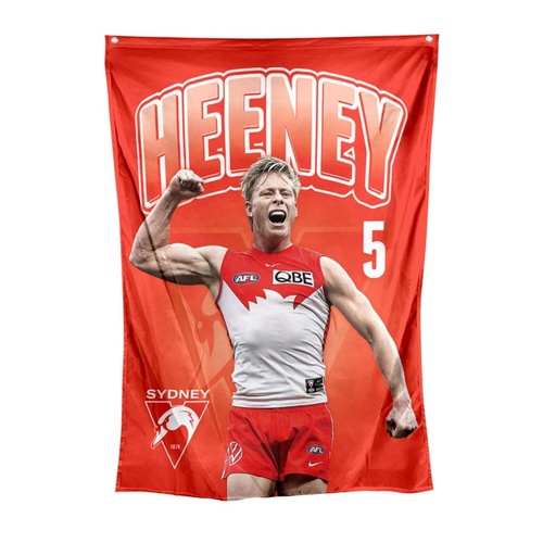 Sydney Swans Isaac Heeney Wall Flag