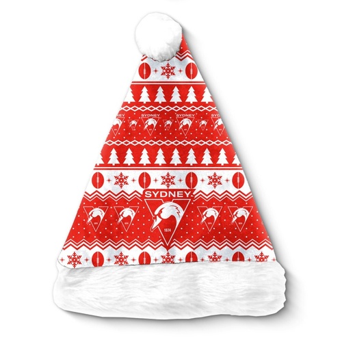 Sydney Swans Christmas Santa Hat