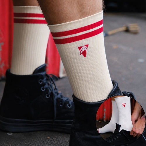 Sydney Swans Sneaker Socks 2 Pack Gift Box