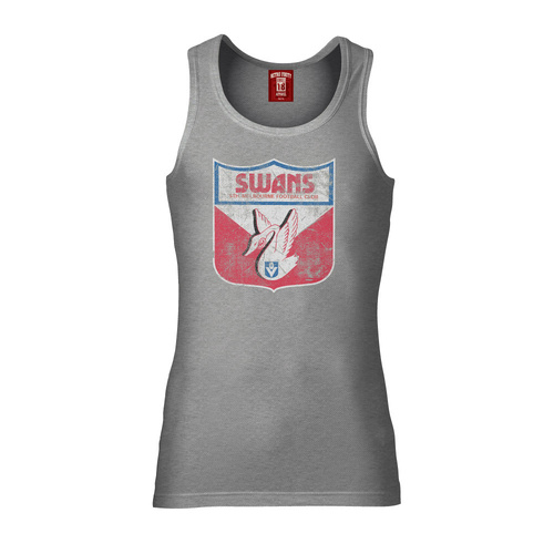 Sydney Swans Mens Retro Logo Singlet