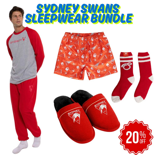 Sydney Swans Mens Sleepwear Value Bundle