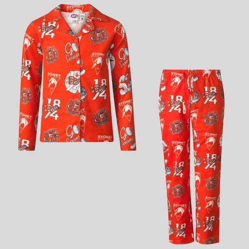 Sydney Swans Youths Flannel PJ Set