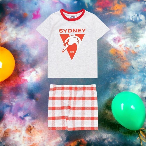 Sydney Swans Toddlers Check PJ Set