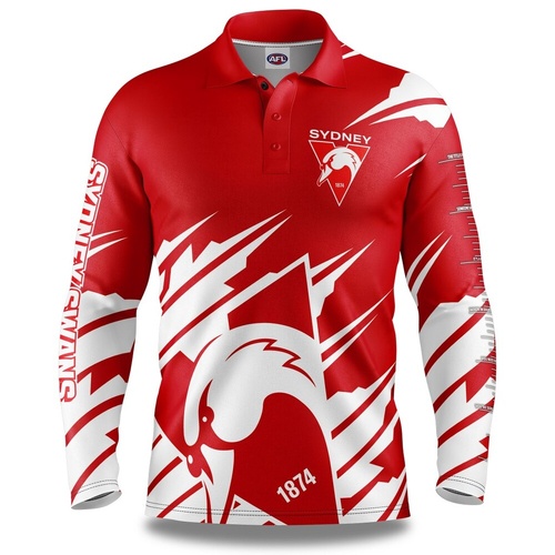 Sydney Swans Ignition Adults Fishing Shirt