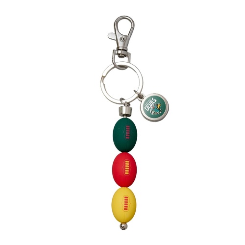 Tasmania Devils  3 Ball Charm Keyring
