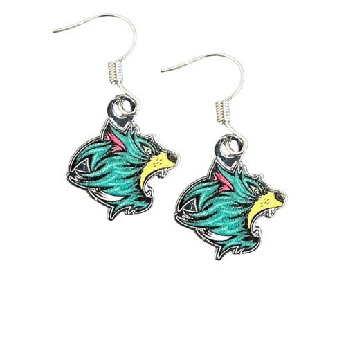 Tasmania Devils Logo Colour Earrings