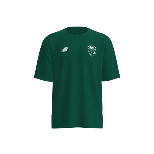 Tasmania Devils New Balance Mens Green Relaxed Logo Tee