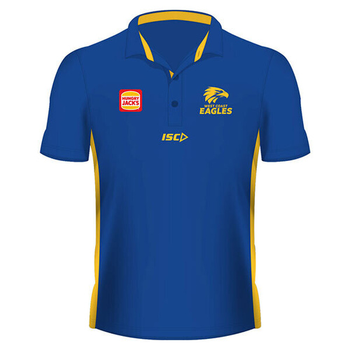 West Coast Eagles 2019 ISC Mens Media Polo