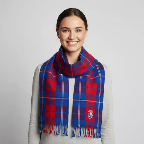 Western Bulldogs Tartan Scarf
