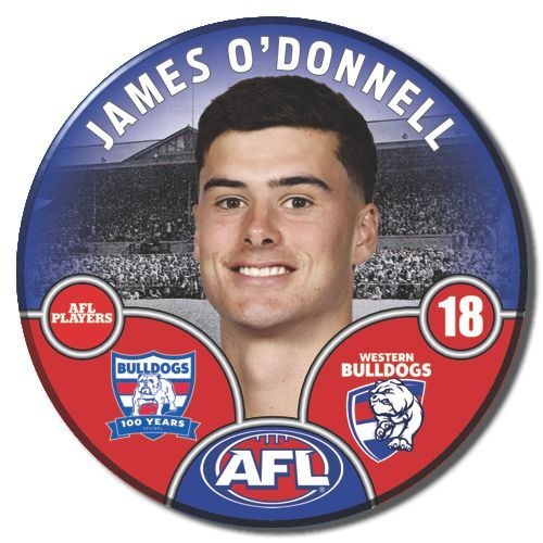 Western Bulldogs 2025 Player Pin Badge - O'DONNELL
