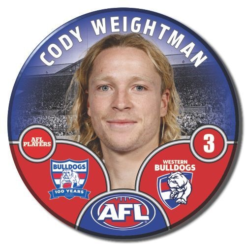 Western Bulldogs 2025 Player Pin Badge - WEIGHTMAN
