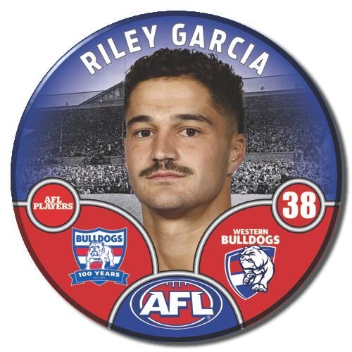 Western Bulldogs 2025 Player Pin Badge - GARCIA