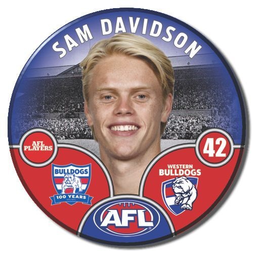 Western Bulldogs 2025 Player Pin Badge - DAVIDSON