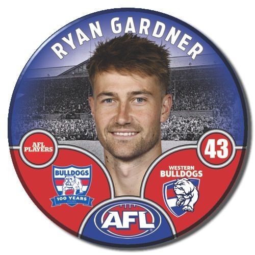 Western Bulldogs 2025 Player Pin Badge - GARDNER