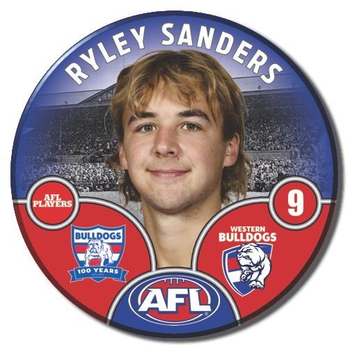 Western Bulldogs 2025 Player Pin Badge - SANDERS