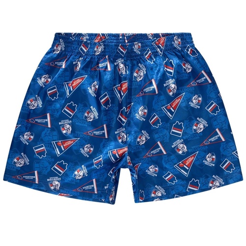 Western Bulldogs Adults Satin Boxer Shorts