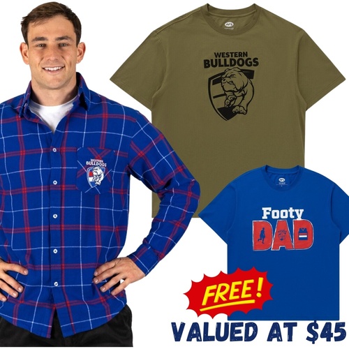 Western Bulldogs Dad Pack - FREE T-Shirt